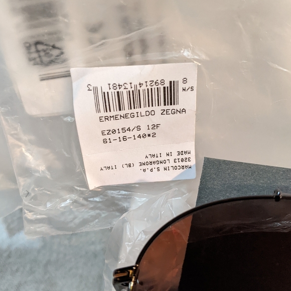 Ermenegildo Zegna EZ0154 12F Shiny Dark Ruthenium/Gradient Brown - Picture 5 of 6